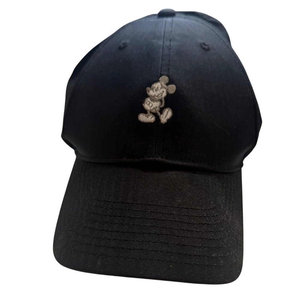 Disney Parks Adult Mickey Mouse Nike Legacy91 Dri-Fit Black Hat-GUC